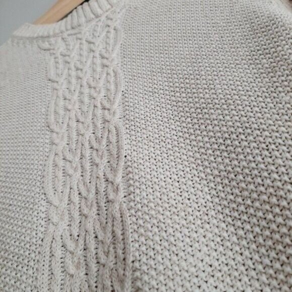 TRUE RELIGION Sweater Crewneck Cable Linen Blend Sz XS - Picture 5 of 11